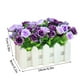 thumbnail image 2 of Maceta de valla Flores de rosas artificiales Tela de simulación Flor Inicio Boda Decoración floral falsa, Púrpura Yuarrent HA7815-02B, 2 of 6