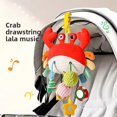 thumbnail image 2 of Crab Rope Toy Soothe Toy Crab Pull Rope With Sound Bed Bell Trolley Rattle Kids Toy Pendant Q0s2, 2 of 8