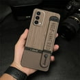 thumbnail image 4 of LYM-Phone Case For OnePlus Nord N200 5G/1+Nord N200 5G, Dirt-resistant Protective Durable Plain color Anti-knock Masculine Simple Shockproof Geometry Wristband Back Cover Kickstand, 4 of 9
