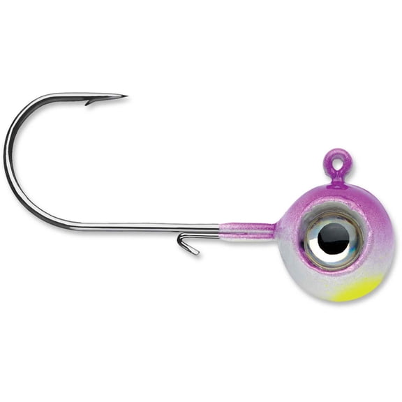 VMC NME38-PA Neon Moon Eye Jig; 3/8 oz, #2/0 Hook, Purple Albino - NME38-PA
