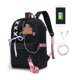 thumbnail image 1 of Mochila escolar con estampado de dibujos animados para adolescentes, morral de tela Oxford de alta calidad, con USB, kawaii, 1 of 4