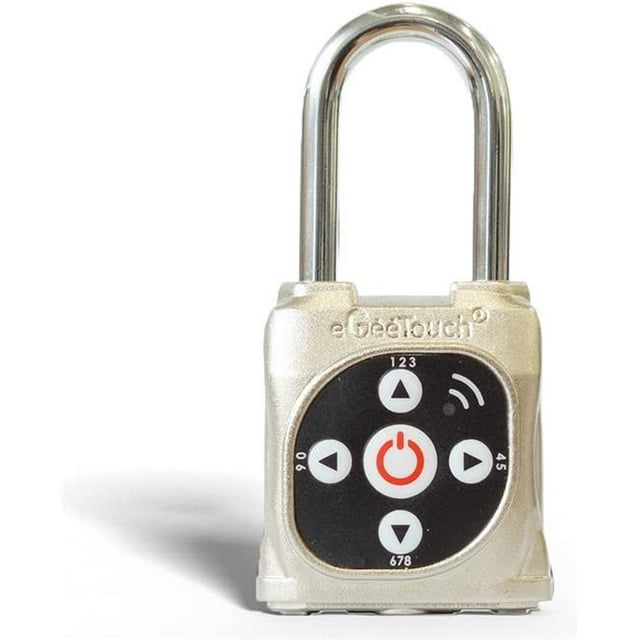 eGeeTouch 5-05305-94 Smart Mini Padlock, Silver