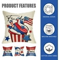 thumbnail image 3 of 4th of July Patriotic Decorative Throw Pillow Covers 16 x 16 Set of 4, Cupcake Popsicles Freedom America Land of The Free Liberty Outdoor Pillowcase, USA Sweet Summer Cushion Case Home Decor, 3 of 6