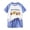 Sky Blue, variant on Xudanell Baby Toddler Pajamas Girl Boy Sleepwear Summer Pja Homewear Short Sets Size 4-5 Years
