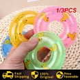 thumbnail image 2 of 1/3PCS Kids Mini Donuts Swim Ring Bath Toy Summer Fun Swimming Pool Accessory Float Ring Toys For Rubber Ducks Doll Inflatable Style G 3pcs, 2 of 6