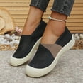 thumbnail image 4 of Orthopedic Shoes for Women, Women Wide Width Breathable Walking Comfortable Slip on Sneakers,Lightweight Sneaker Nurse Shoes Arch Support Sneakers Black 7, 4 of 7