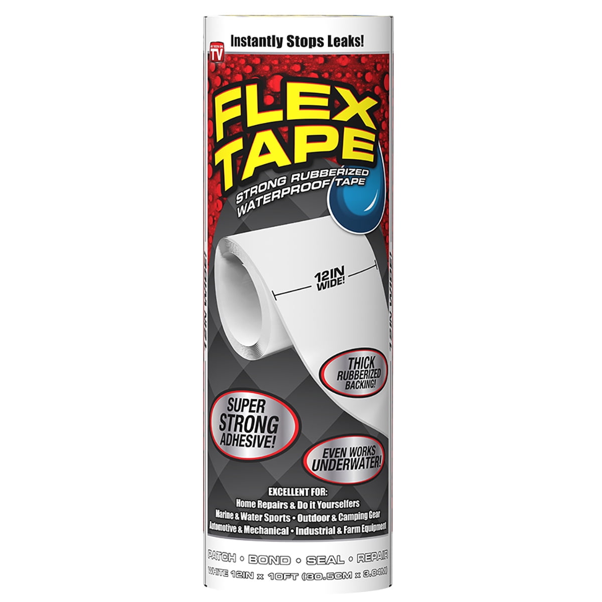 FLEX TAPE WHITE 12 .in X 10'