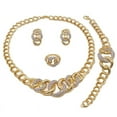 thumbnail image 2 of Women's Hugs & Kisses Xo Xo Real Gold Plated 4 Pieces Jewelry Set Includes Necklace Bracelet Ring Earrings, 2 of 5