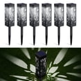 thumbnail image 2 of 6 Packs Solar Outdoor Lights Waterproof Solar Pathway Lights Automatic Solar Walkway Lights Powered LED Landscape Lanterns Decorative for Patio Path Lawn Yard Driveway, 2 of 6