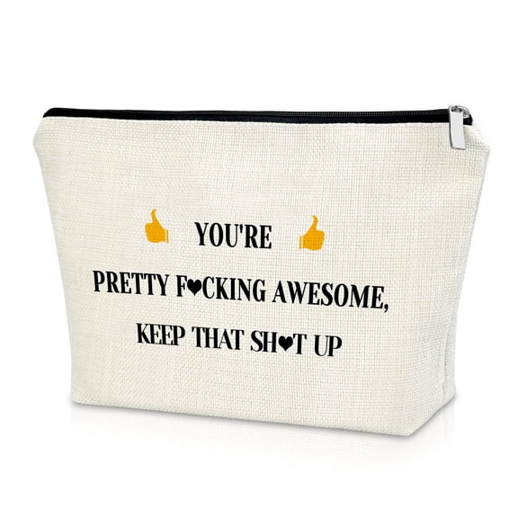 Funny Gift for Women Inspirational Makeup Bag Gift Birthday Gift for Best Friend Bestie Graduation Gift for Soul Sister Valentines Day Gift for Wife Girlfriend Anniversary Cosmetic Bag Gift for Sister