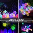 thumbnail image 5 of 21Ft 30 LED Solar Fairy String Lights, Outdoor Pathway Landscape Night Lights Garden Crystal Ball Decorative Wall Lights Waterproof for Home Garden, Patio, Yard, Home Decoration, 5 of 8