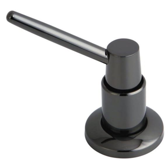 Kingston Brass SD8640 Water Onyx Soap Dispenser, Black Stainless Steel