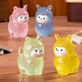 thumbnail image 4 of Worgeous 12pcs Mini Resin Alpaca Ornaments Glow In The Dark Micro Landscape Kit Luminous Cute Alpaca Figurines For Dollhouse Garden Fish Tank Office, 4 of 8
