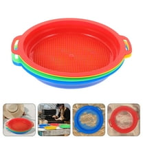 OFFIGAM Beach Rake Sifter Sieves Red 4Pcs