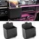 thumbnail image 1 of Organizador de ventilación para coche (2 piezas, cuero sintético, con gancho), bolsa universal para guardar artículos como bolígrafos, llaves y teléfonos móviles., 1 of 5