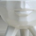 thumbnail image 4 of Maceta decorativa de escritorio con cabeza de cara , figura blanca para L Sharpla Maceta de arte, 4 of 8