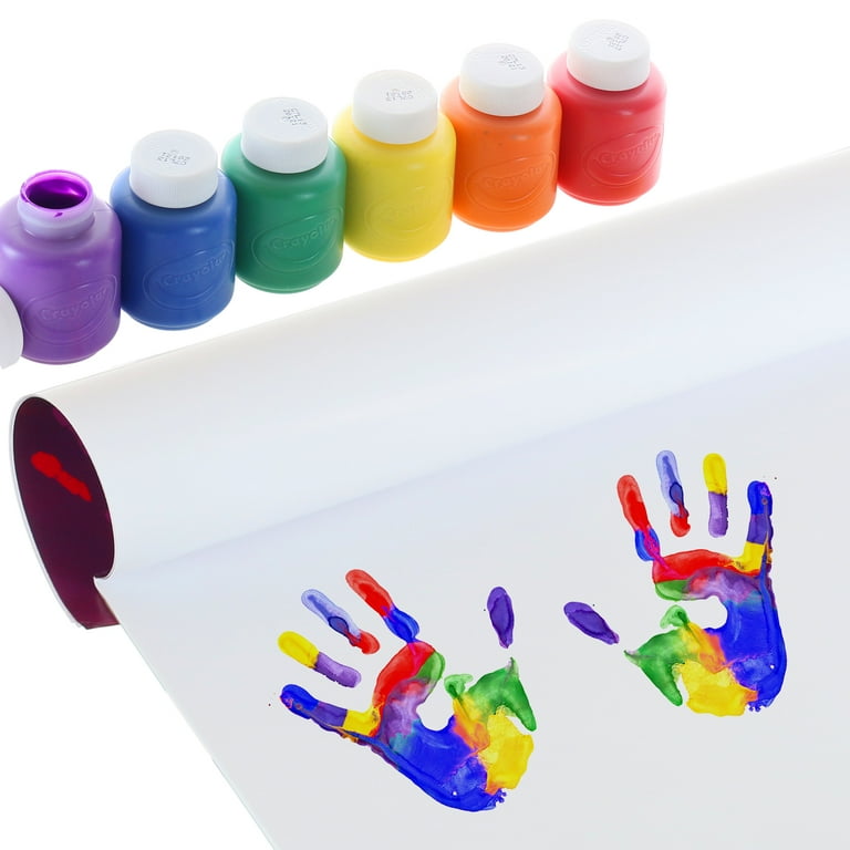 Glokers Finger Paint Paper Pad Bundle With 6 Washable Paints for Toddlers &  Kids, Toddler Craft Painting Kit, 50 Sheets 11 X 17 Inches 