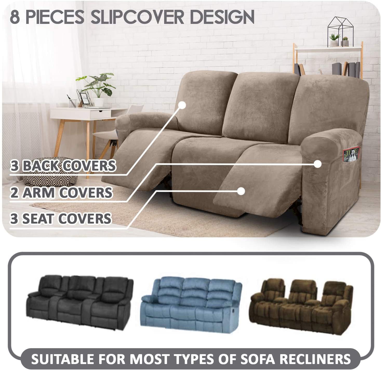 Stretchable Washable Couch Cushion Cover,Spandex Elastic Furniture Sofa  Seat Cushion Covers – Special Fashion