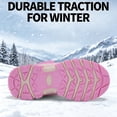 thumbnail image 4 of CZV Kids Snow Boots for Boys & Girls, Warm Fleece Lined Winter Boots with Non-Slip Rubber Sole, High Top Cold Weather Shoes for School, Daily Wear, Hiking & Outdoor Activities, 4 of 7
