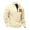 #001-Beige, variant on Handshe Men's Sweatshirt, Fall Winter Casual Solid Color Long Sleeve, Half-Zip Stand Collar, Thermal Outdoor Activities Daily Wear Fashion Shirt