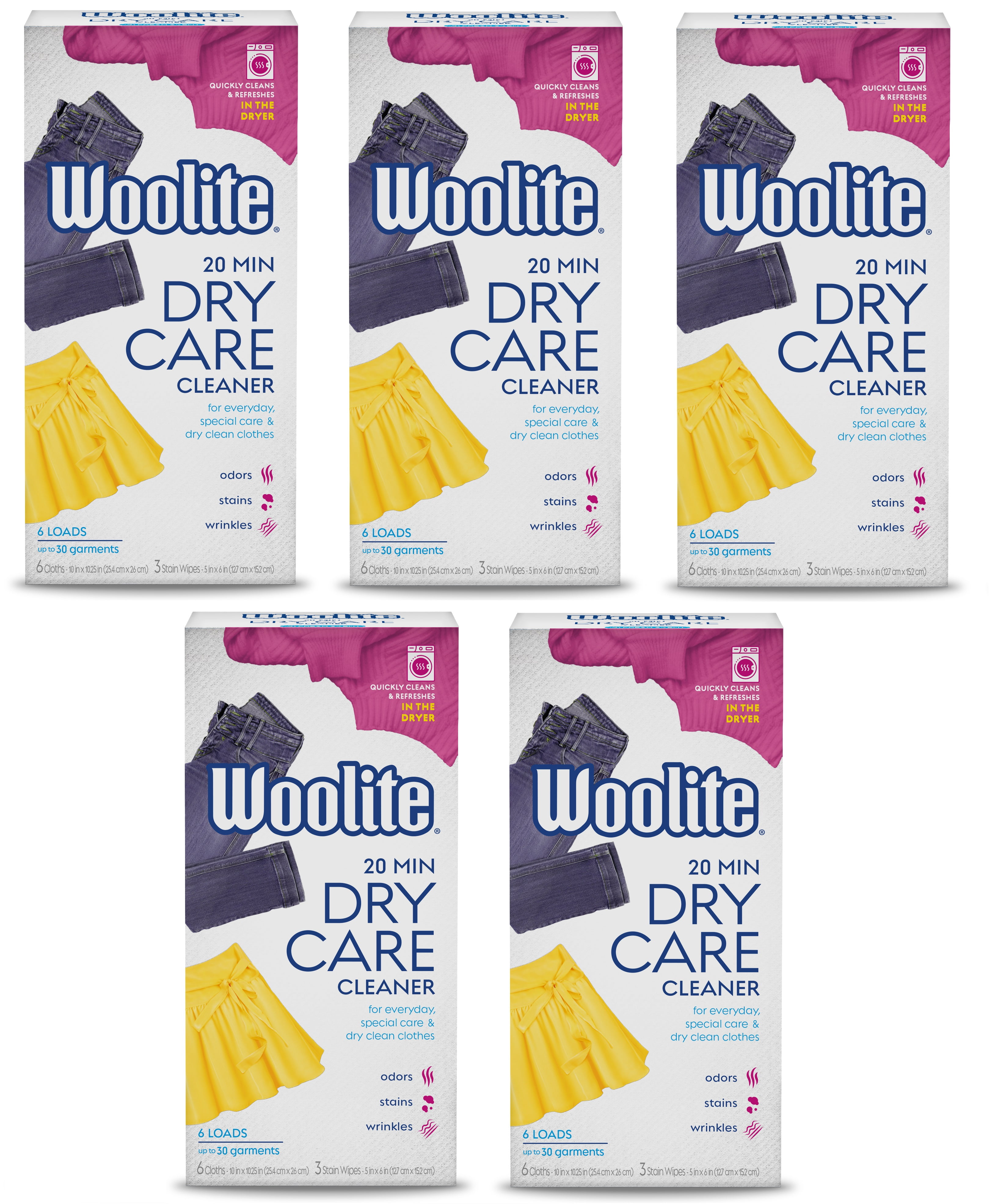 Woolite AtHome Dry Cleaner, Fresh Scent, 30 Cloths