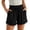 # Black, variant on Women Cotton Running Athletic Shorts Gym Yoga Summer Active Dance Shorts Pants Casual Workout Short Plus Size Elastic Waist Running Shorts with Pockets and Drawstring