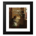 thumbnail image 2 of Viggo Johansen 20x23 Black Modern Framed Museum Art Print Titled - Kitchen on Skagen with Two Figures, 2 of 5