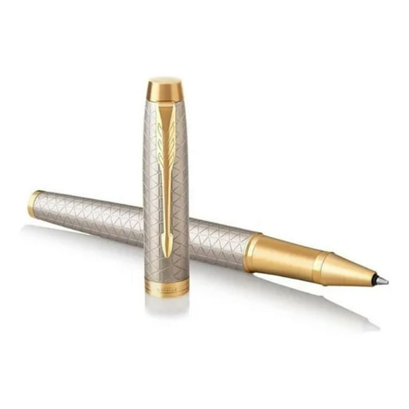 Parker Im Roller, Punto Fino, Plata/premium Silver Golden Parker Unisex