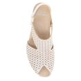 thumbnail image 3 of Sandalia Dansko Teagan de Cuero con Punta Abierta y Tacón de 8.5 cm Blanca, 3 of 8