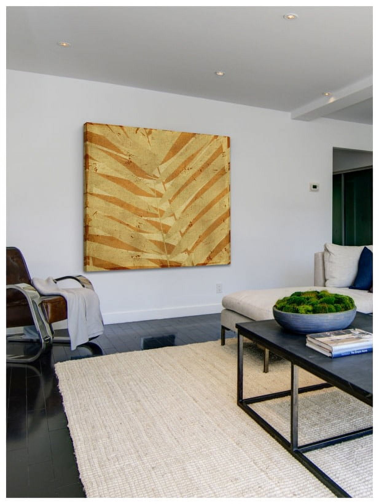 "Palm Fossil II" Painting Print on Wrapped Canvas