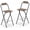 Brown, variant on BoldGear Folding Bar Stools Set of 2, Portable Bar Height Stools w/Ergonomic Seat & Comfortable Footrest, Sturdy Metal Dining Chairs w/Anti-Slip Feet for Backyard, Poolside & Patio (Black)