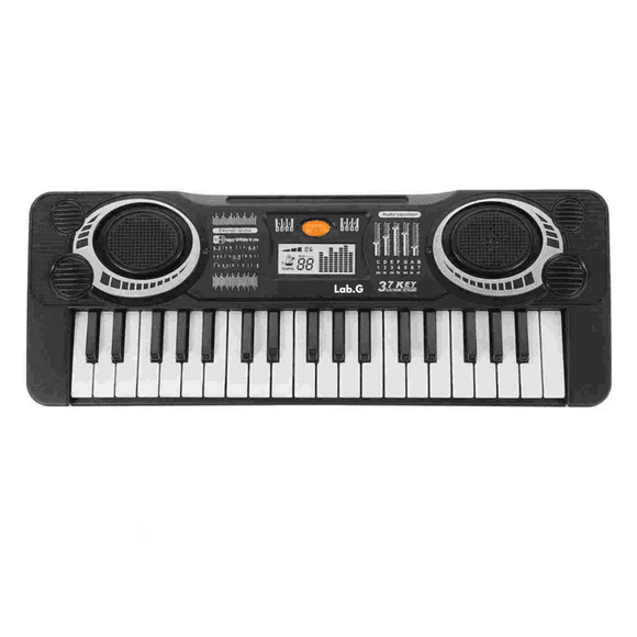 37 Teclas Mini Piano Lab.G Electrónico Juguete Musical Para Niños Negro