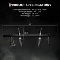 thumbnail image 5 of Aprafie 1100 lbs Engine Support Bar Traverse Hoist with Sliding Bracket & 12.2" Lift Screw with Rubber Crank for Pickup Trucks, Home Garages & Professional Auto Repair Shops, Black, 5 of 6