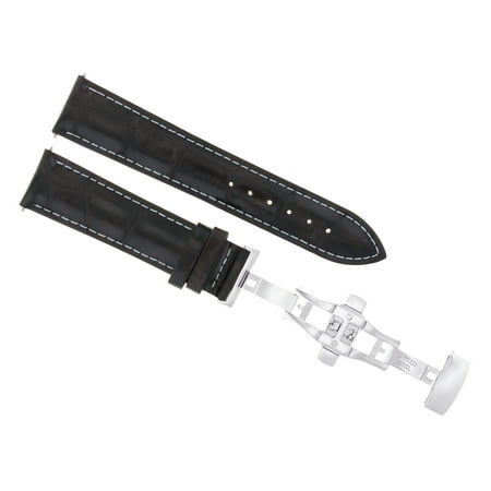 Deployant Deployment Buckle Clasp - 20MM LEATHER STRAP BUTTERFLY DEPLOYMENT CLASP BUCKLE FOR OMEGA D/BROWN WS 3B