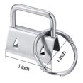 thumbnail image 3 of 40 Uds. Clips de cola de 25mm llavero Hardware llavero Fob muñequera Hardware con llavero, 3 of 5