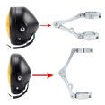 thumbnail image 3 of 2x Abrazadera de montaje de Soporte de faro para motocicletas Sunnimix Tubo de horquilla Plata, 3 of 8