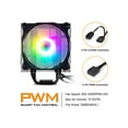 thumbnail image 3 of darkFlash Darkair Plus Addressable RGB CPU Air Cooler 4 Heatpipes Double 120MM 4Pin PWM Fan ARGB Tower CPU Air Cooler, 3 of 4