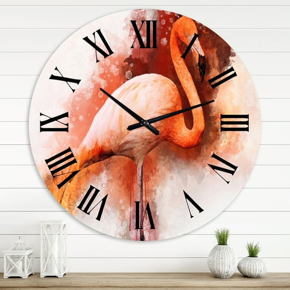 Designart 1 in Quartz Farmhouse Wall Clock