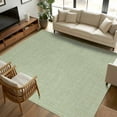 thumbnail image 3 of Sage Green 5x8 Area Rugs, Farmhouse Burlap Solid Green Color Modern Linen Texture Non-Skid Rubber Backing Large Rectangle Rugs - Living Room Bedroom Home Office, Indoor Floor Mat Carpets Washable Rug, 3 of 9