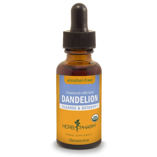 Extracto líquido limpiador de diente de león Herb Pharm, 30 ml, sin alcohol