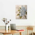 thumbnail image 2 of Creowell Art Modern Fall Decor Blue Flowers Canvas Wall Art Picture 16x20in for Living Room Bedroom 16x20in, 2 of 3