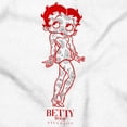 thumbnail image 2 of Betty Boop Paisley Cartoon Character Short Sleeve Women's Graphic Tee Brisco Brands S, 2 of 5
