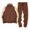 Coffee, variant on Men's Tracksuits Sweat Suit Casual Long Sleeve 2 Piece Outfit Sports Jogging Suits Set Coffee