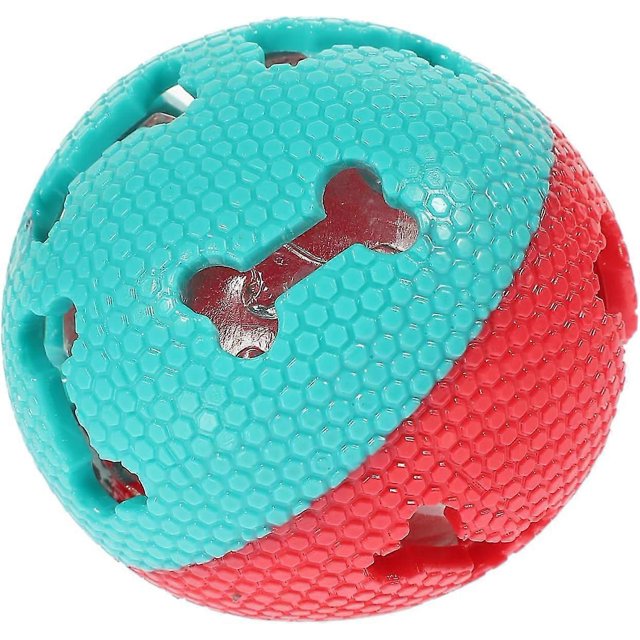 Dog Teething Toy Puppy Supplies Pet Sound Toys 2pcs Dog Bell Squeaky Cat Toy Chew Toys Hollow-Out Funny Indoor Ball