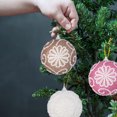 thumbnail image 4 of Gibobby 3 uds decoraciones para árboles de Navidad decoraciones colgantes fiesta en casa ambiente festivo decoración 8CM lentejuelas de Navidad de(WH2), 4 of 5