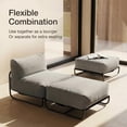 thumbnail image 2 of Outdoor Cloud Sofa – Metal Frame Patio Set with Ottoman – All-Weather Cushioned Lounge Chair – Garden, Balcony & Backyard, 2 of 4