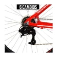 thumbnail image 3 of Bicicleta urbana R26 roja BikeON Modelo agua, 3 of 6