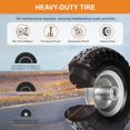 thumbnail image 2 of 10-Inch 4-Pack Solid Rubber Hand Truck Wheels - Heavy-Duty Replacement for Garden Carts, Wagon, Yard, and Wheelbarrow, 2 of 6