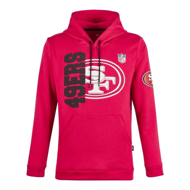 Sudadera NFL Talla EG Cuello Mock con Estampado Logo San Francisco 49ers Rojo