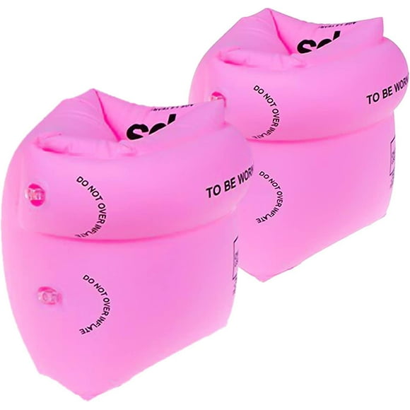 2 Pcs Arm Swimming Floaties For Kids - Inflatable Swim Arm Bands Rings Water Wings For Adult Kid